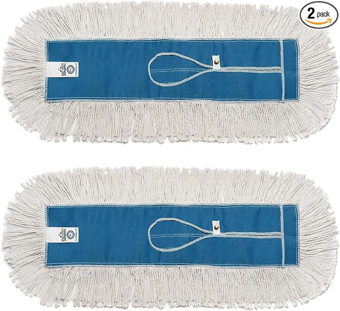 Nine Forty Industrial-Grade 36x5 Cotton Dust Mop Head Refills, Perfect by NineForty