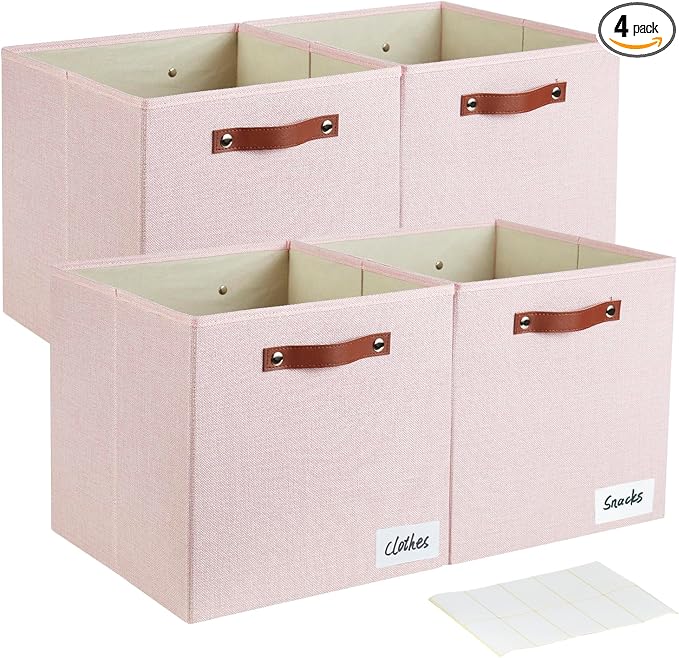 Collapsible Fabric Storage Cube Bins by Bagnizer
