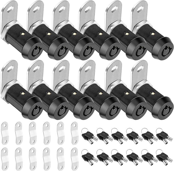 PTEROMY 12 Pack Cabinet Lock by PTEROMY