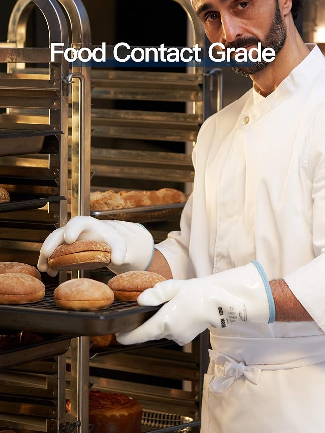 LANON Protection Wahoo Liquid Silicone Smoker Oven Gloves, Food-Contact Grade - Image 5