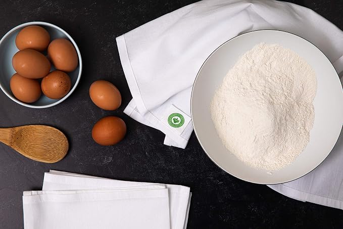 Organic Cotton White Dish Towels - Image 3