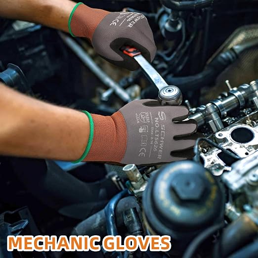 Schwer 12 Pairs Safety Work Gloves - Image 7