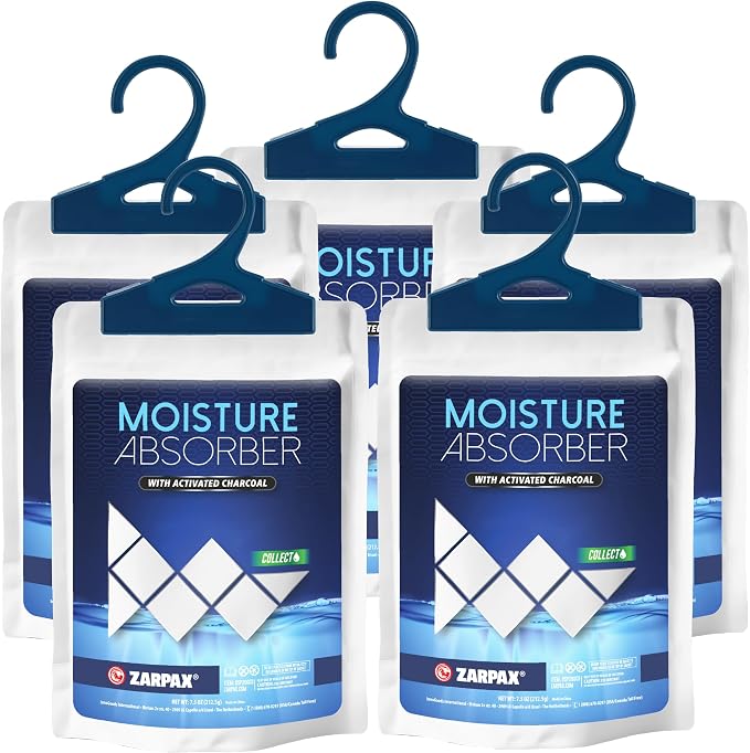 Moisture Absorber Sachets Activated Charcoal 7.5 oz/212g by Zarpax
