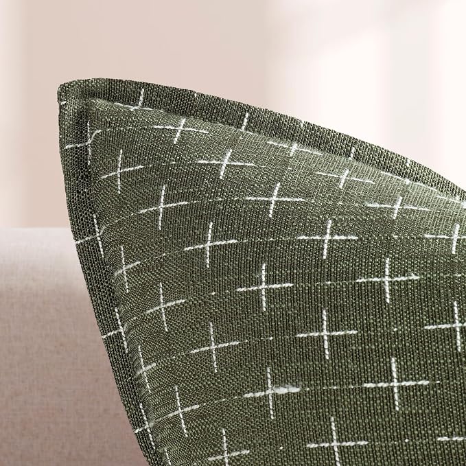 ZWJD Pillow Covers 20x20 Set of 2 Soft Polyester Textured Pillow Covers - Image 2