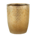 Modern Golden Small Trash Can Wastebasket, Garbage Container Bin by BASDHE
