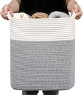 Medium and Large Woven Basket//With Handle, Used by Laughbird