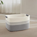 45L Small Laundry Basket with Leather Handles by ELEVATEDELEGANCETIMELESSSTYLE