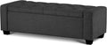 48" Ottoman with Storage, Soft Storage Ottoman Bench by Mangodan