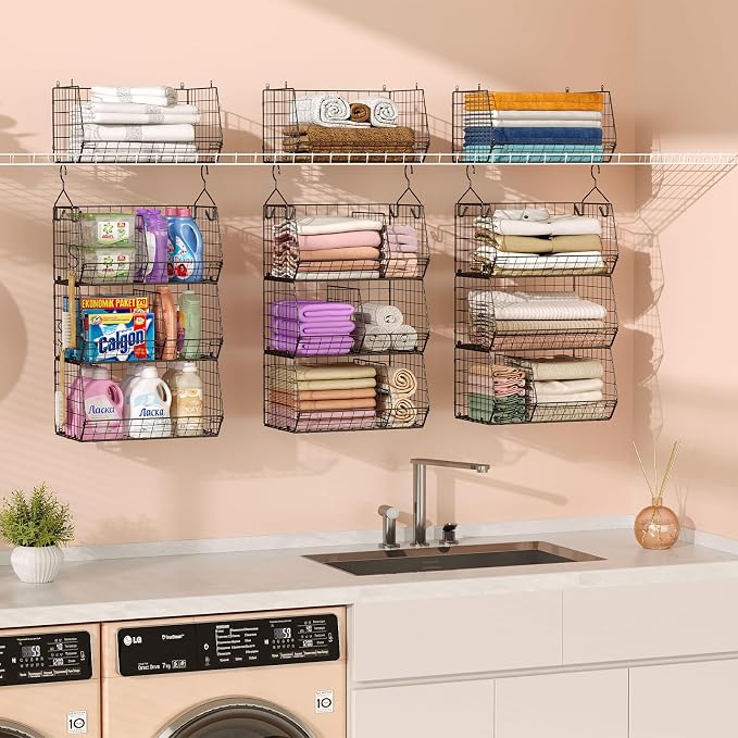 3 Tier Closet Hanging Shelves - Image 6