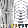 4 Pack Magnetic Curtain Tiebacks Rope Modern Handmade Curtain Tie Backs by CurtianTiebacks
