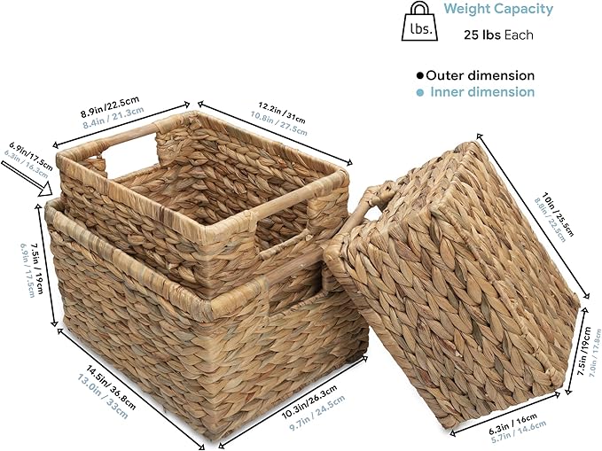 Water Hyacinth Storage Baskets - Image 6
