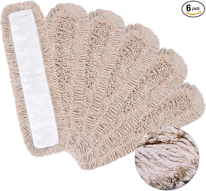 Matthew Cleaning 24'' Cotton Dust Mop Refill Washable Thick Tufted Replacement by MATTHEWCLEANINGPRODUCTS
