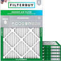 Filterbuy 16x21x1 Air Filter MERV 8 Dust Defense Replacement, Electrostatic by Filterbuy