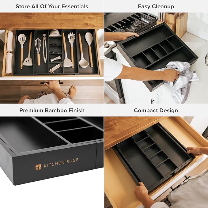KitchenEdge Adjustable Kitchen Drawer Organizer - Image 3