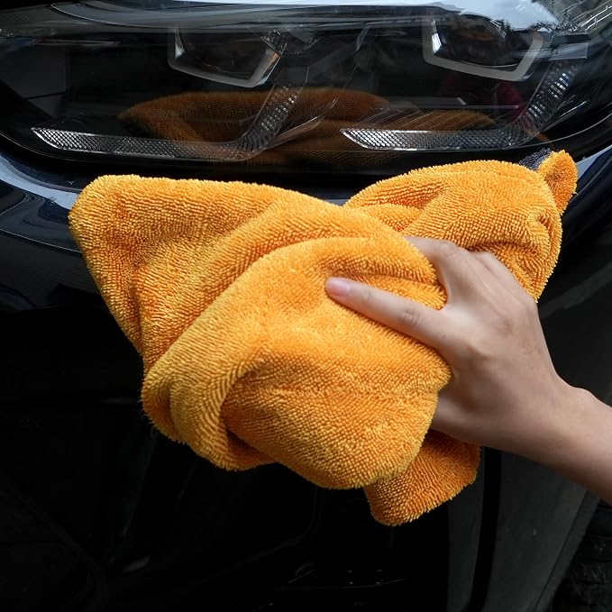 Greenfound Microfiber Towel for Cars, 1000GSM Car Drying Towel, Double Twist - Image 7