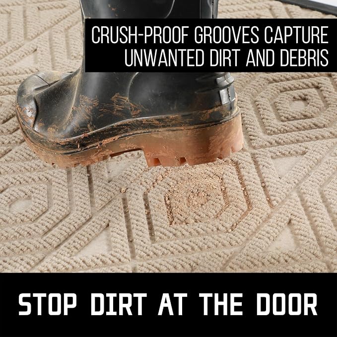 Yimobra Door Mat, Outdoor Indoor Entrance Welcome Mat, Heavy Entry Front Door - Image 3