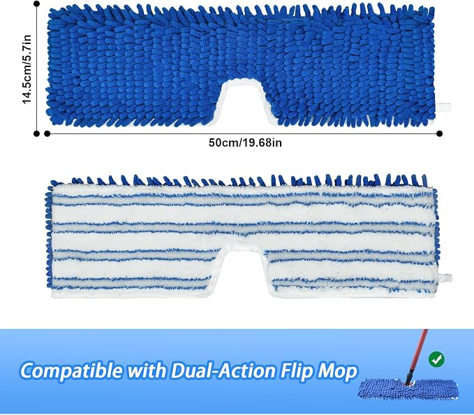 4 Pack Mop Heads Replacements Compatible - Image 2