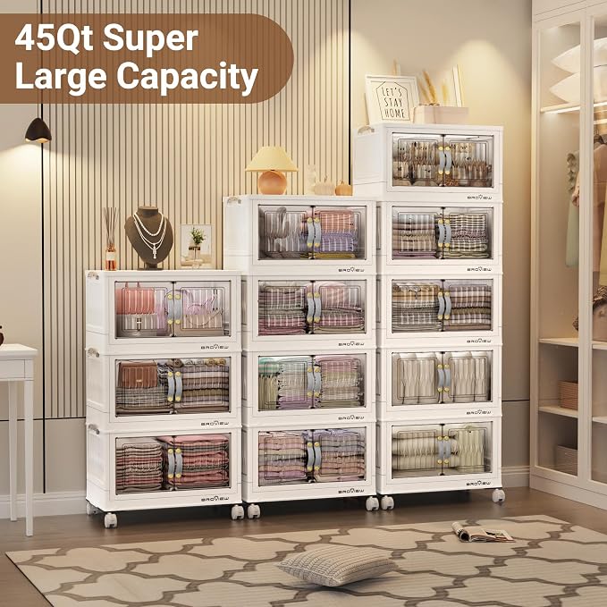 BROVIEW 135Qt Stackable Storage Bins - Image 7