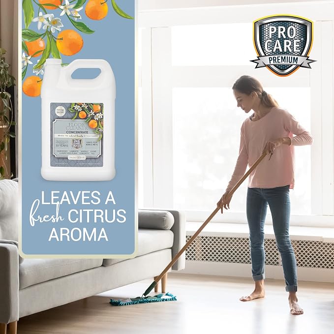 ProCare Citrus Floor Cleaner Concentrate | Vinyl, Stone & Laminate Floor Cleaner - Image 4