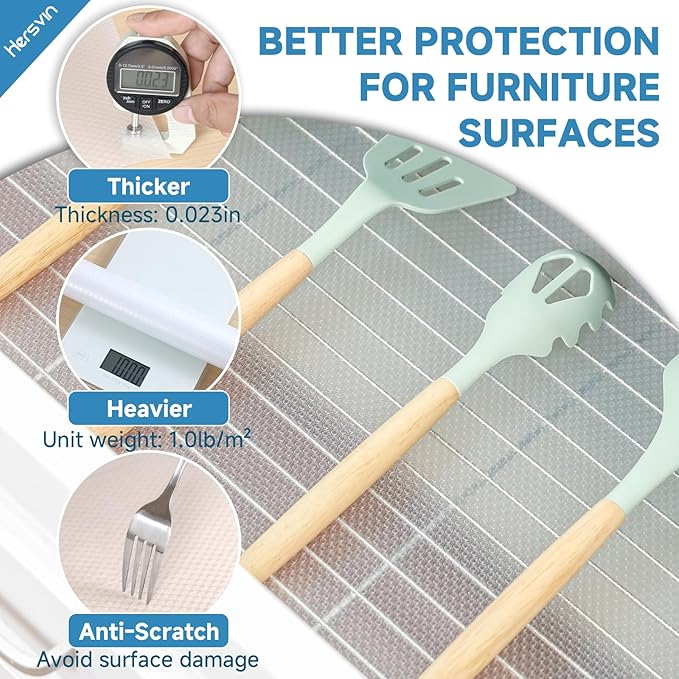 Shelf Liners 24 in x 20 ft EVA Drawer Mats, Non-Adhesive Cupboard Protector - Image 3