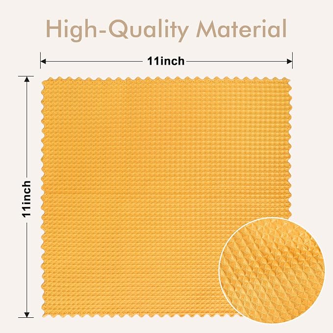 AIDEA Microfiber Glass Cleaning Cloth 12PK, Lint Free Cloth Polishing Cleaning - Image 6