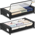 Under Bed Storage with Wheels 2-Pack，Under Bed Storage Containers XXL，Underbed by Unknown