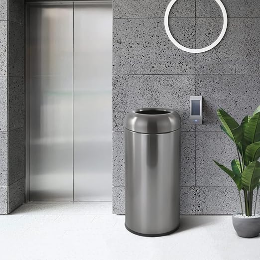 Dyna-Living Stainless Steel Trash Can Outdoor Large Garbage Can - Image 5