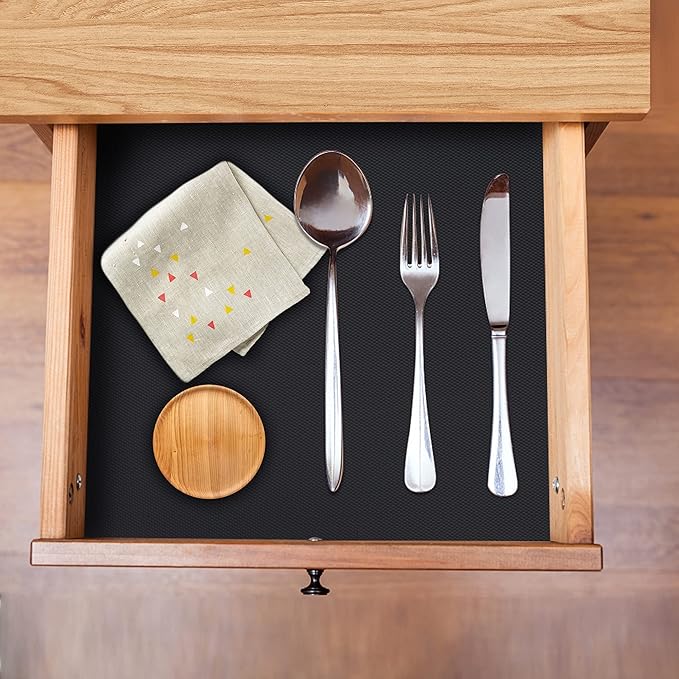 HooTown Shelf Liner Kitchen Cabinet Drawer Mats 23.6 Inch Wide x 78.7 inches - Image 5
