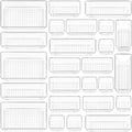Vtopmart 25 PCS Clear Plastic Drawer Organizers Set, 4-Size Versatile Bathroom by Vtopmart