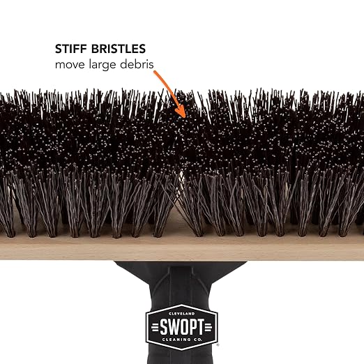 SWOPT 24” Premium Rough Surface Push Broom Head — Outdoor Push Broom - Image 8