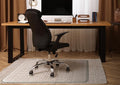 Exclusive Patented Beveled Edge Glass Chair Mat by ClearlyInnovative