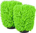 Car Wash Mitt Microfiber, Premium Chenille Microfiber Wash Car Mitts Sponge by Unknown