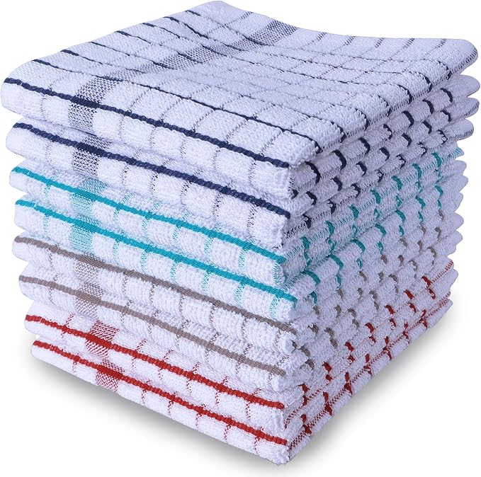 AMOUR INFINI Kitchen Dish Cloths Set of 8 by AmourInfini