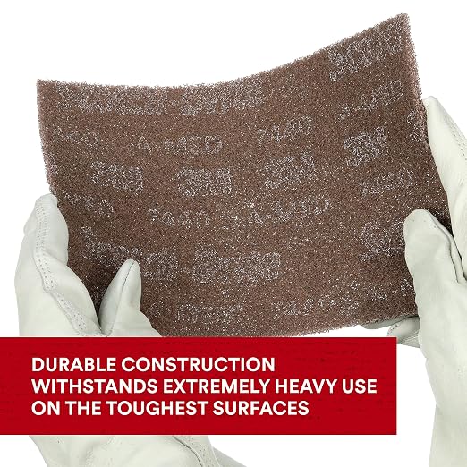3M Scotch-Brite Heavy Duty Hand Pad 7440B, 6 in x 9 in, Hand Sanding Pad - Image 9