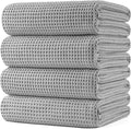 POLYTE Microfiber Oversize Quick Dry Lint Free Bath Towel, 60 x 30 in, 4 Pack by Polyte