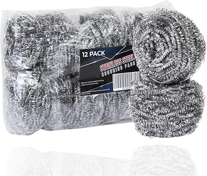 Brheez Stainless Steel Cleaner Scouring Pads by Brheez