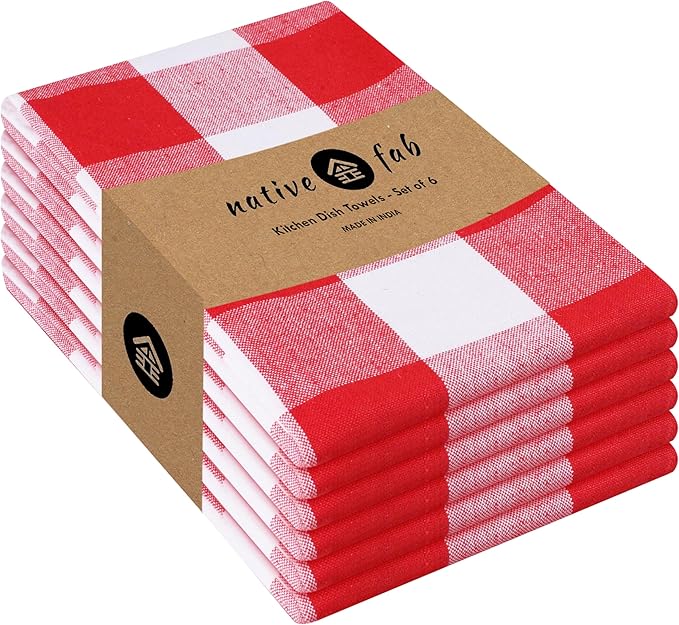 Native Fab 6-Pack Kitchen Towel by NativeFab