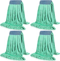 Lallisa 4 Pcs Commercial Mop Head Replacement Tube Microfiber Industrial Looped by Lallisa