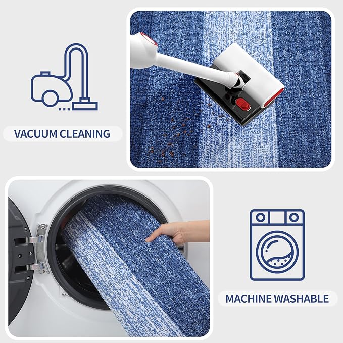 Kitinjoy Indoor Outdoor Door Mat, 48x30 Non-Slip Absorbent Dirt Trapper - Image 5