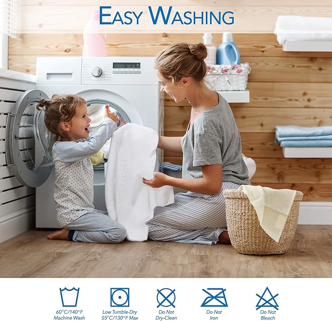 PlushDeluxe Premium Bamboo Mattress Protector – Full Size, Waterproof, & Ultra - Image 5