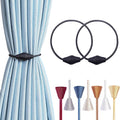 2 PCS Magnetic Curtain Tiebacks, European Style Convenient Drape Tie Backs by YUNTUOO