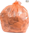 Plasticplace 32-33 Gallon Trash Bags │ 1.5 Mil │ Orange Garbage Can Liners │ by Plasticplace