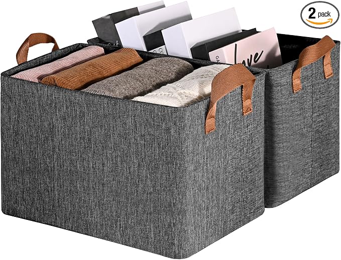 GRANNY SAYS Storage Baskets for Shelves, Closet Organizer Bins, Clothes Storage by GRANNYSAYS