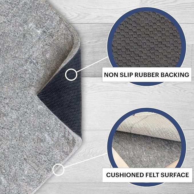 RUGPADUSA - Dual Surface - 7'x9' - 3/8" Thick - Felt + Rubber - Enhanced - Image 3