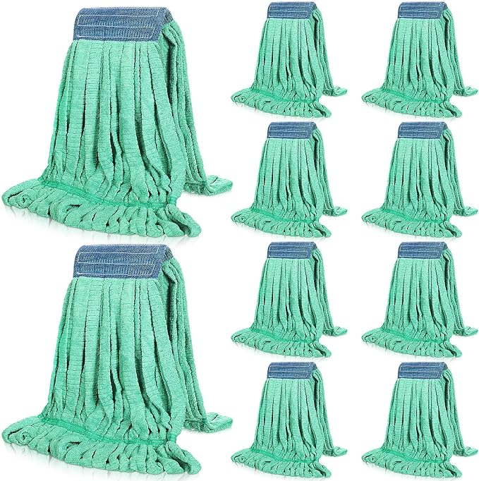 Lallisa 10 Pcs Commercial Mop Head Replacement Tube Microfiber Mop Heads by Lallisa