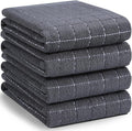 Homaxy 100% Cotton Terry Kitchen Towels, Checkered Designed, Soft and Super by Homaxy