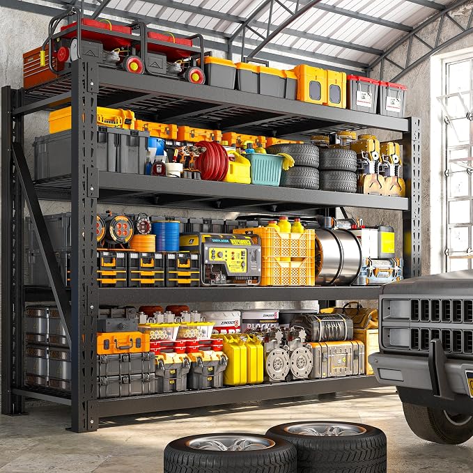 Bepatio 9400LBS Garage Shelving Heavy Duty 67.6W Storage Shelves Adjustable - Image 6