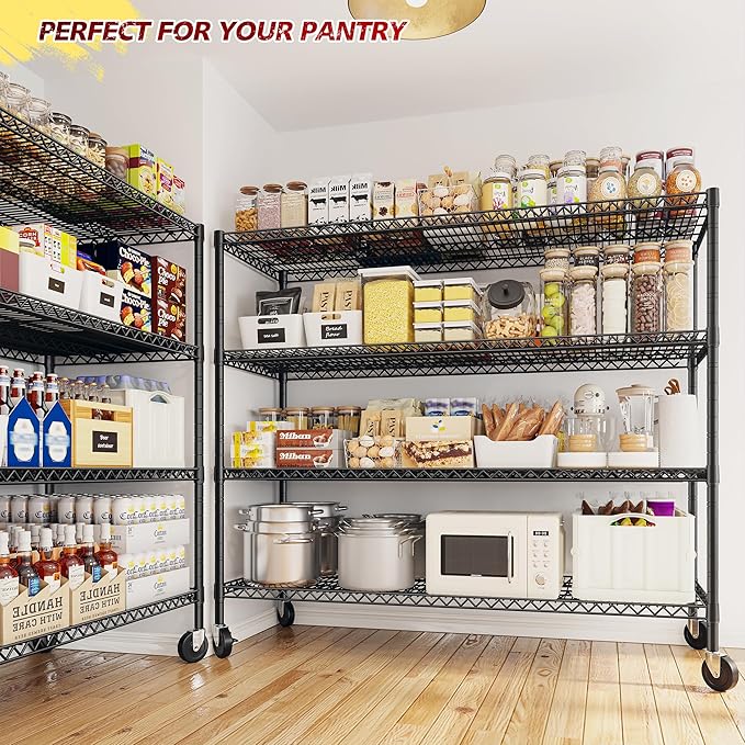 REIBII 75.6" H Storage Shelves 2500LBS Wire Shelving Unit - Image 6