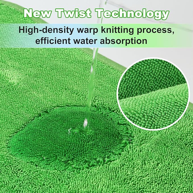 JOYMOOP Microfiber Towels for Cars, 35.4" x 23.6" Car Drying Towel, Quick - Image 3