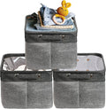 SIMPLE HOUSEWARE Large Fabric Storage Bin, 14.4" x 10" by SimpleHouseware